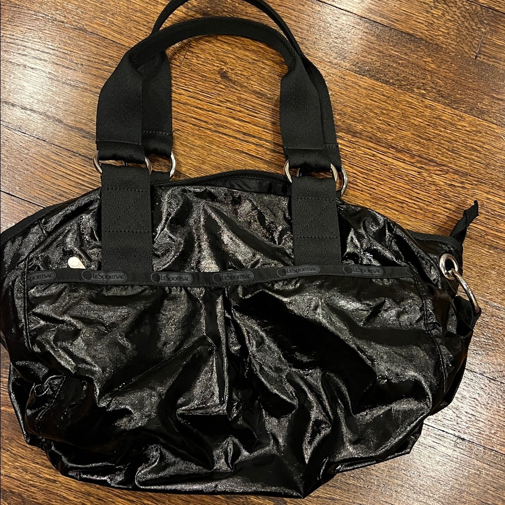 LeSportsac Shiny Black Purse